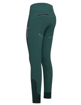 Pantalón de montar de HV POLO tipo leggin color verde vista trasera