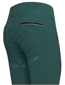 Pantalón de montar de HV POLO tipo leggin color verde vista superior