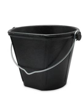 Cubo comedero de caucho irrompible con asa