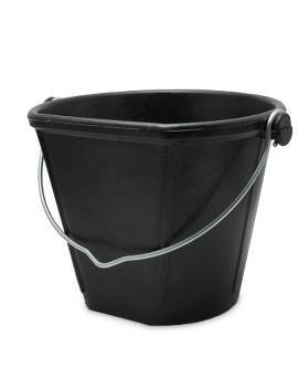 Cubo comedero de caucho irrompible con asa