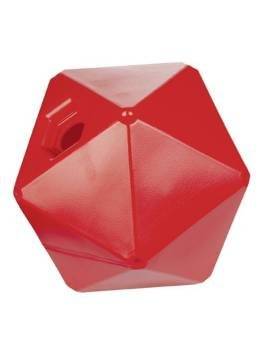 pelota para chuches para el caballo roja
