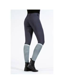 Pantalón de equitación azul modelo LEA de HKM parte trasera
