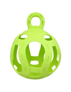 Bola para jugar con heno para el caballo verde