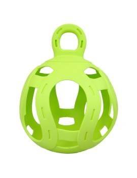 Bola para jugar con heno para el caballo verde