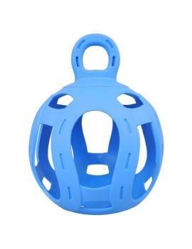 Bola para jugar con heno para el caballo azul