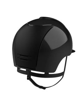 Casco KEP ITALIA Cromo POLISH/TEXTILLE 2.0 visera normal negro parte trasera